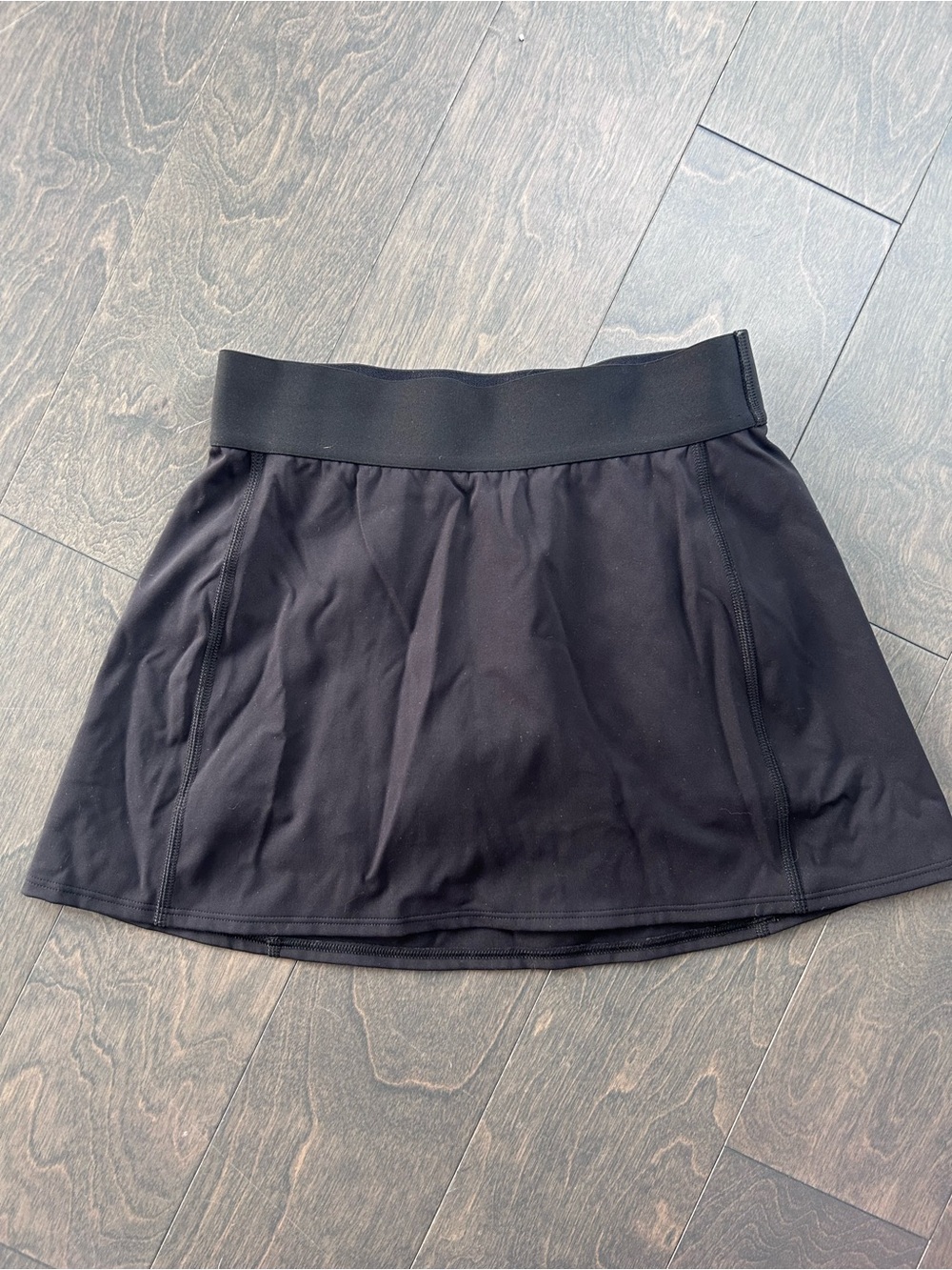 TNA Black Women's Athletic Skort with Wide Waistband